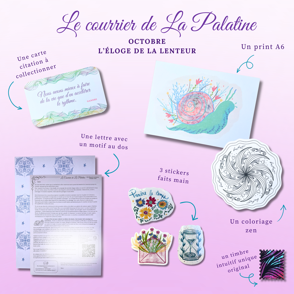 Le courrier mensuel de La Palatine