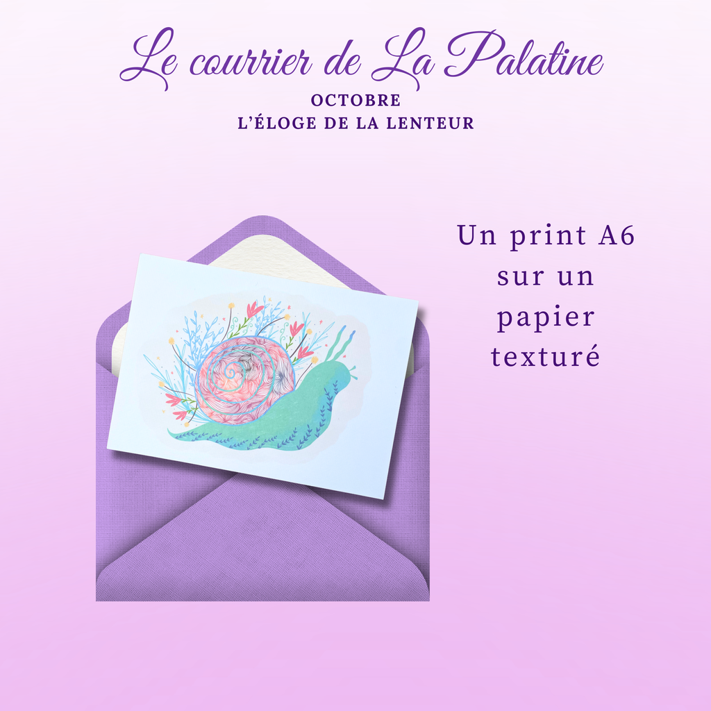 Le courrier mensuel de La Palatine