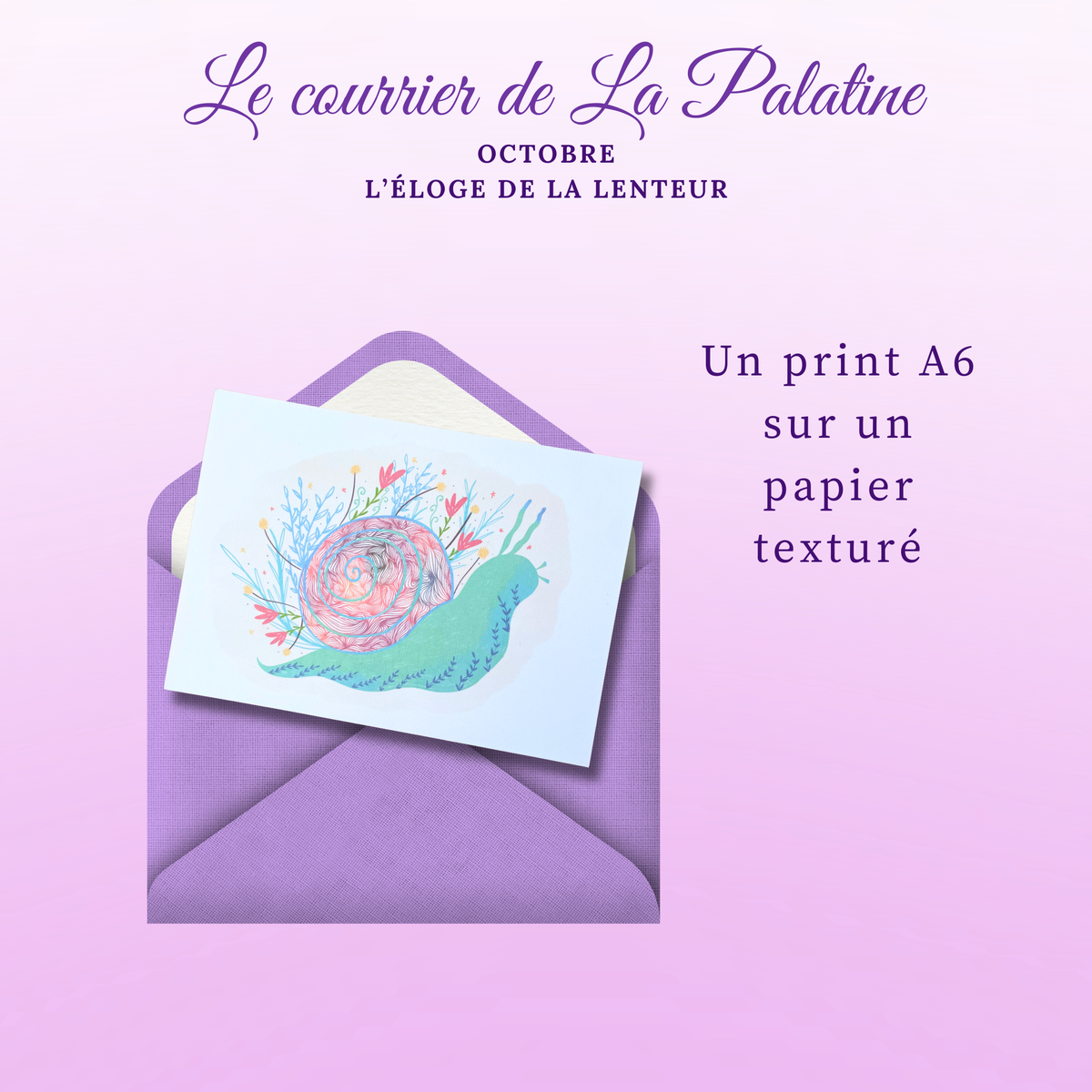 Le courrier mensuel de La Palatine