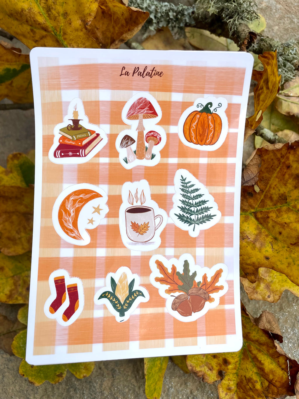 Planche stickers automne