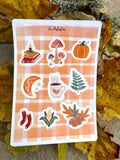 Planche stickers automne