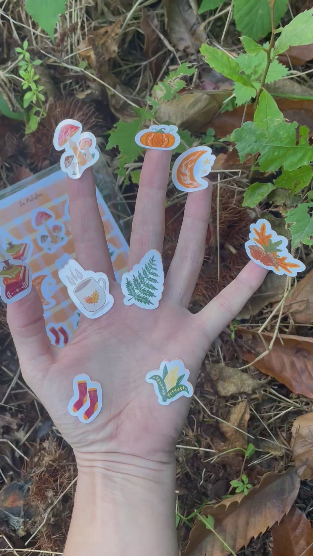Planche stickers automne