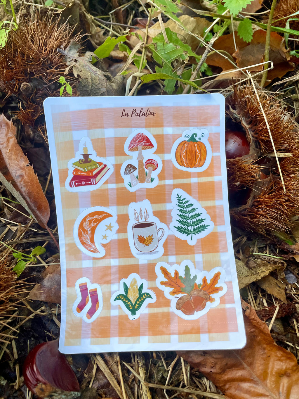 Planche stickers automne